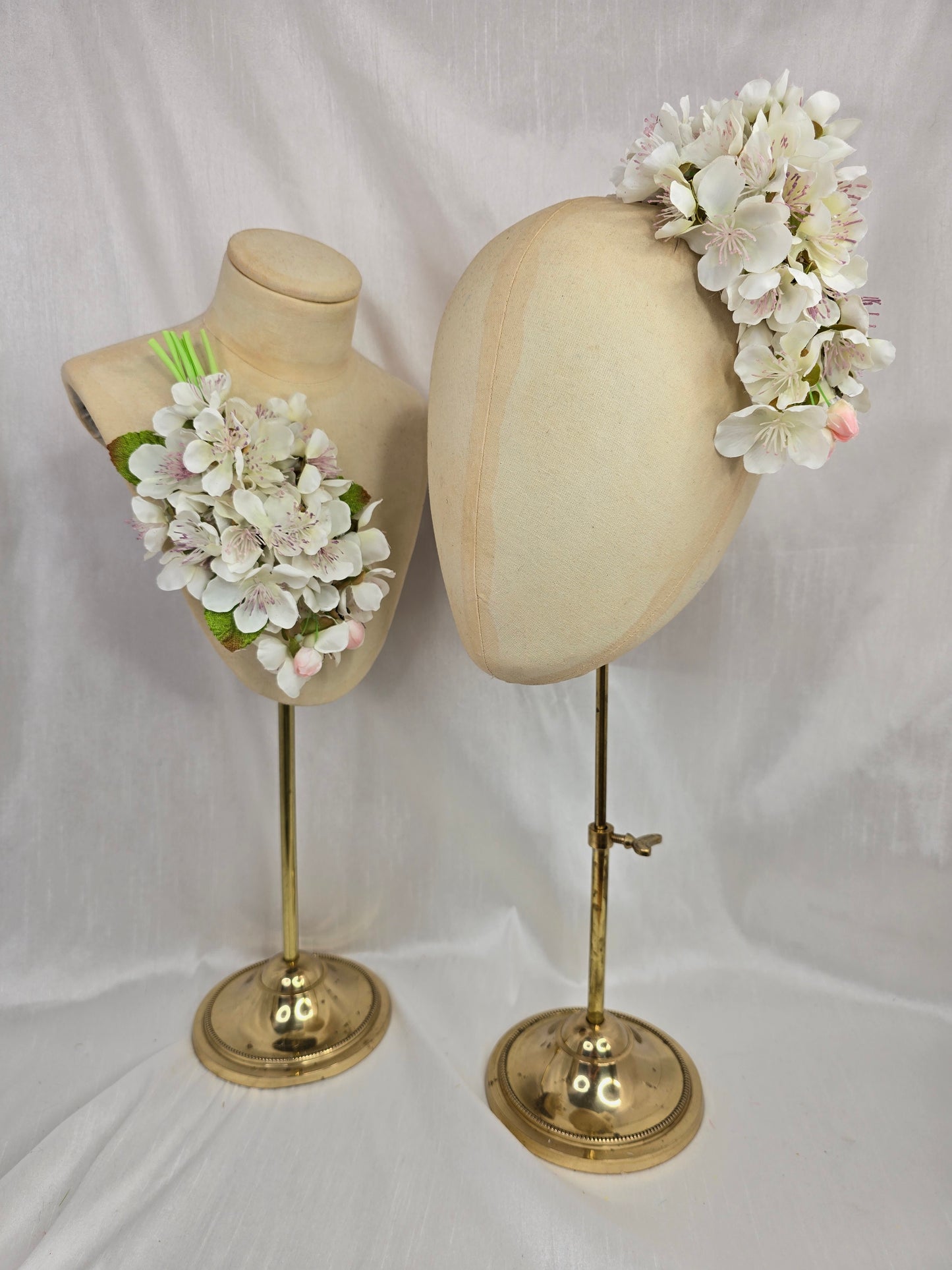 Large white cherry blossom corsage