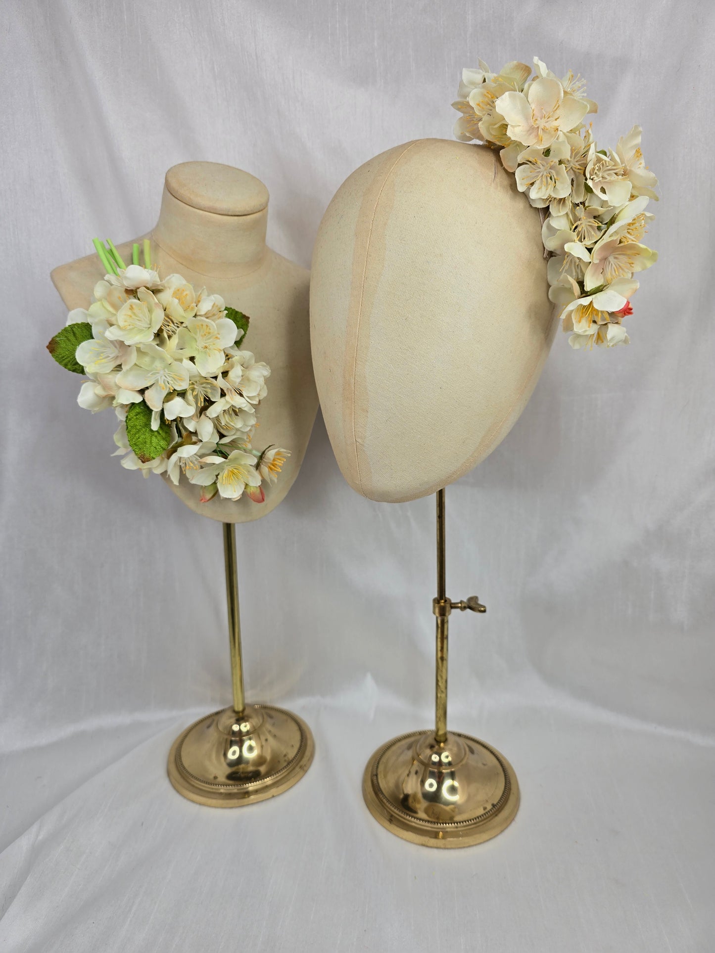 Large cream cherry blossom corsage
