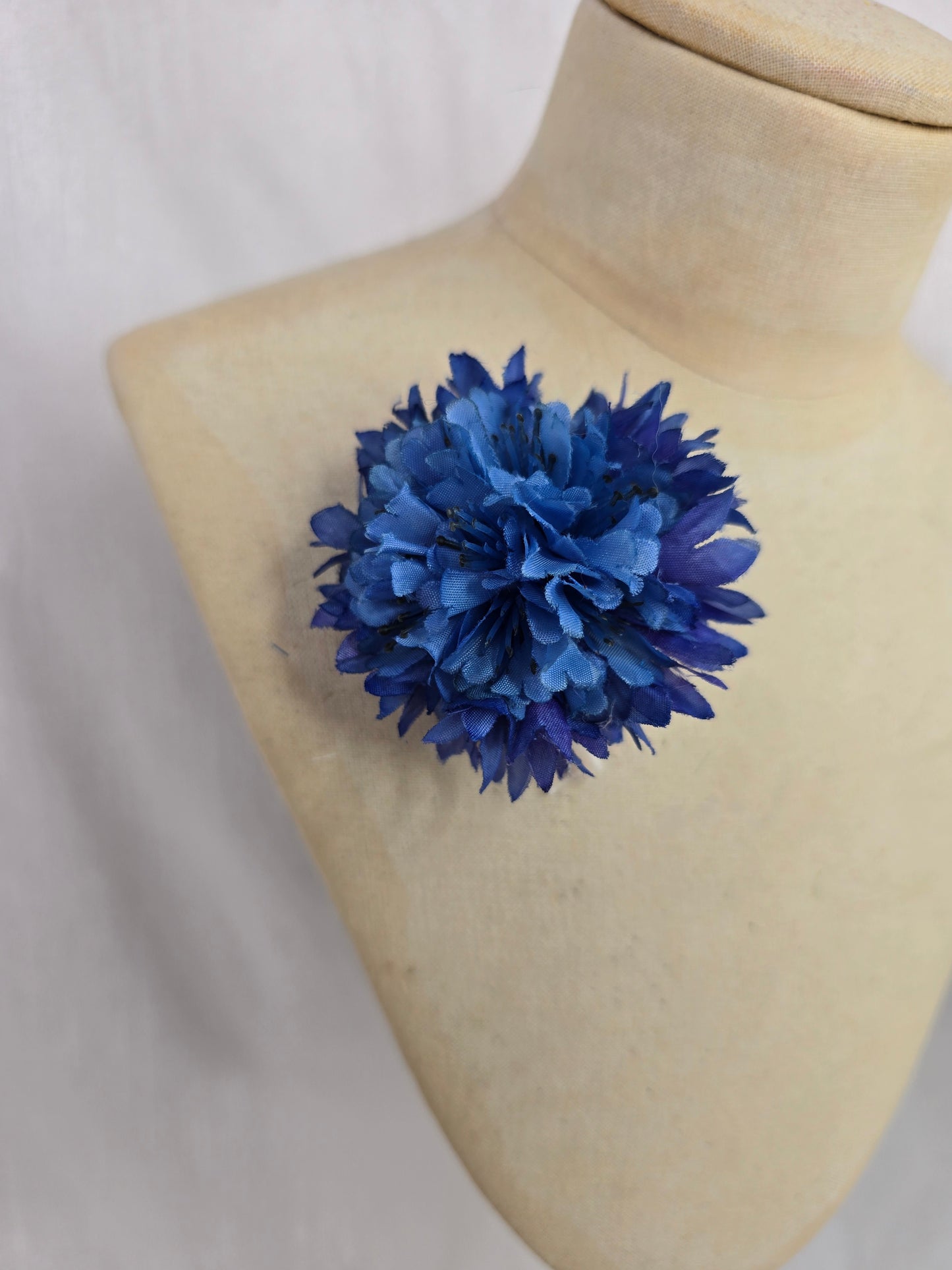 Classic mens blue cornflower buttonhole/bouttoniere (Copy)