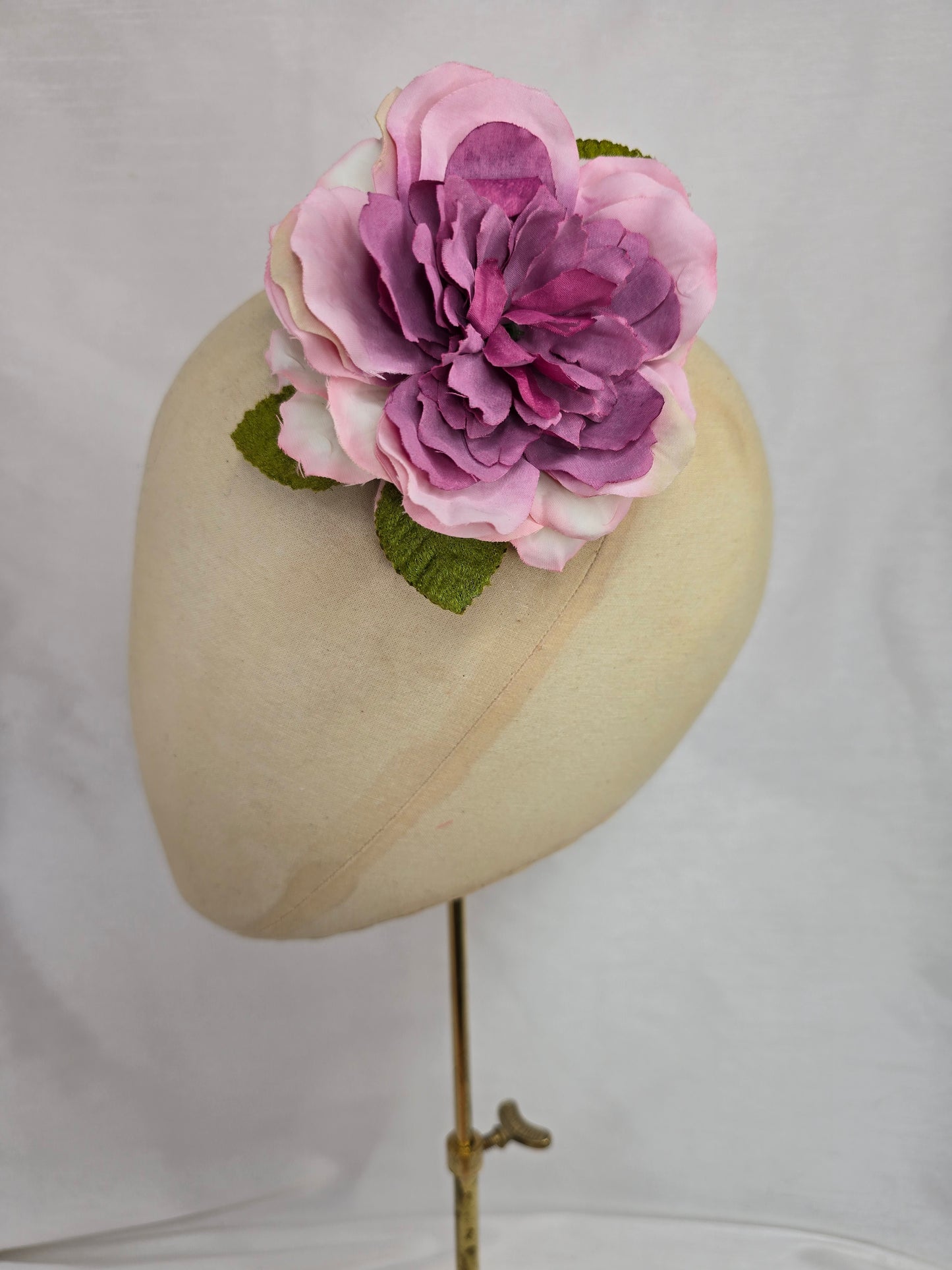 Purple rose hair flower/corsage