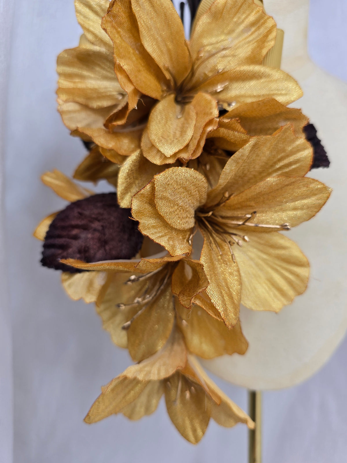 Xl autumn golden yellow hair flower and corsage set
