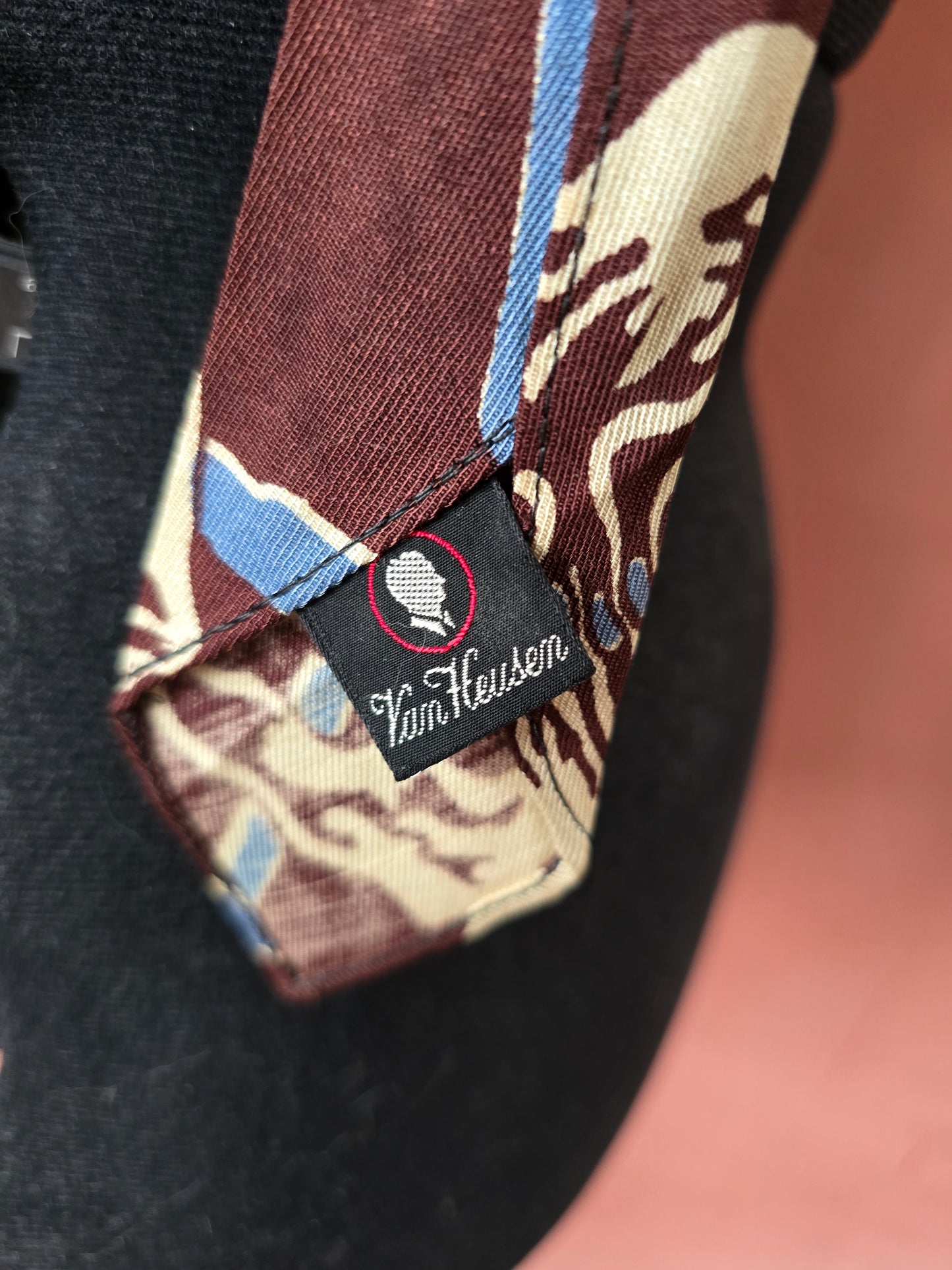 1950s abstract print tie