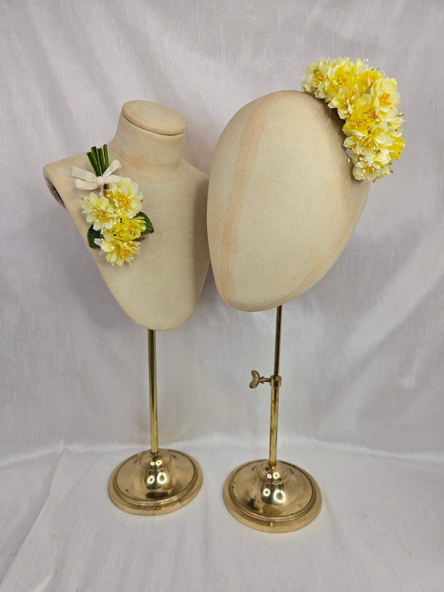 Medium yellow hair flower/corsage