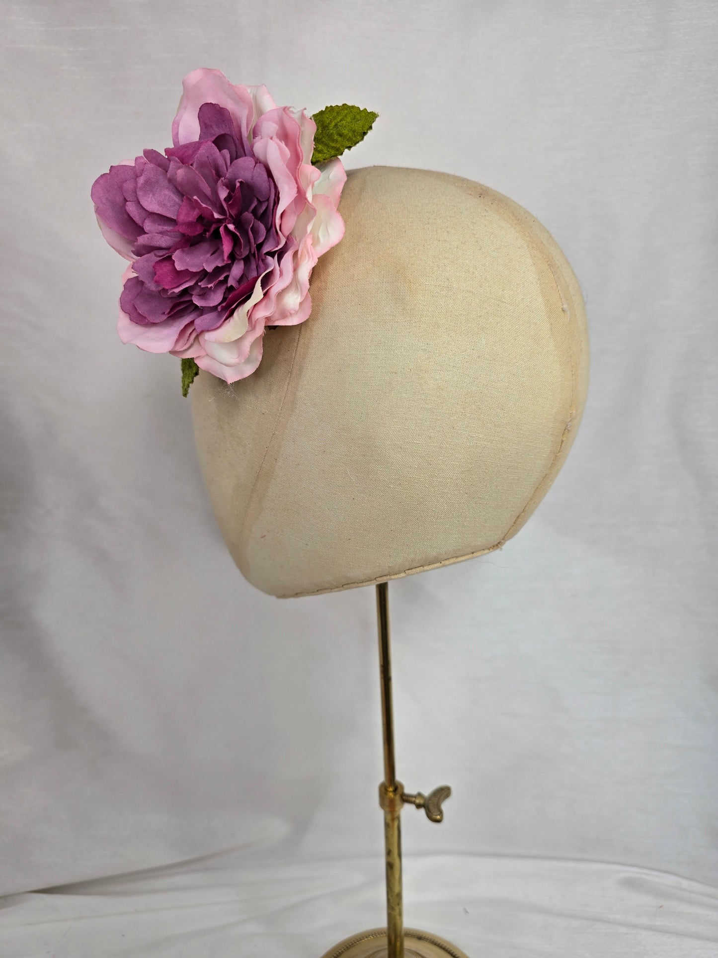 Purple rose hair flower/corsage