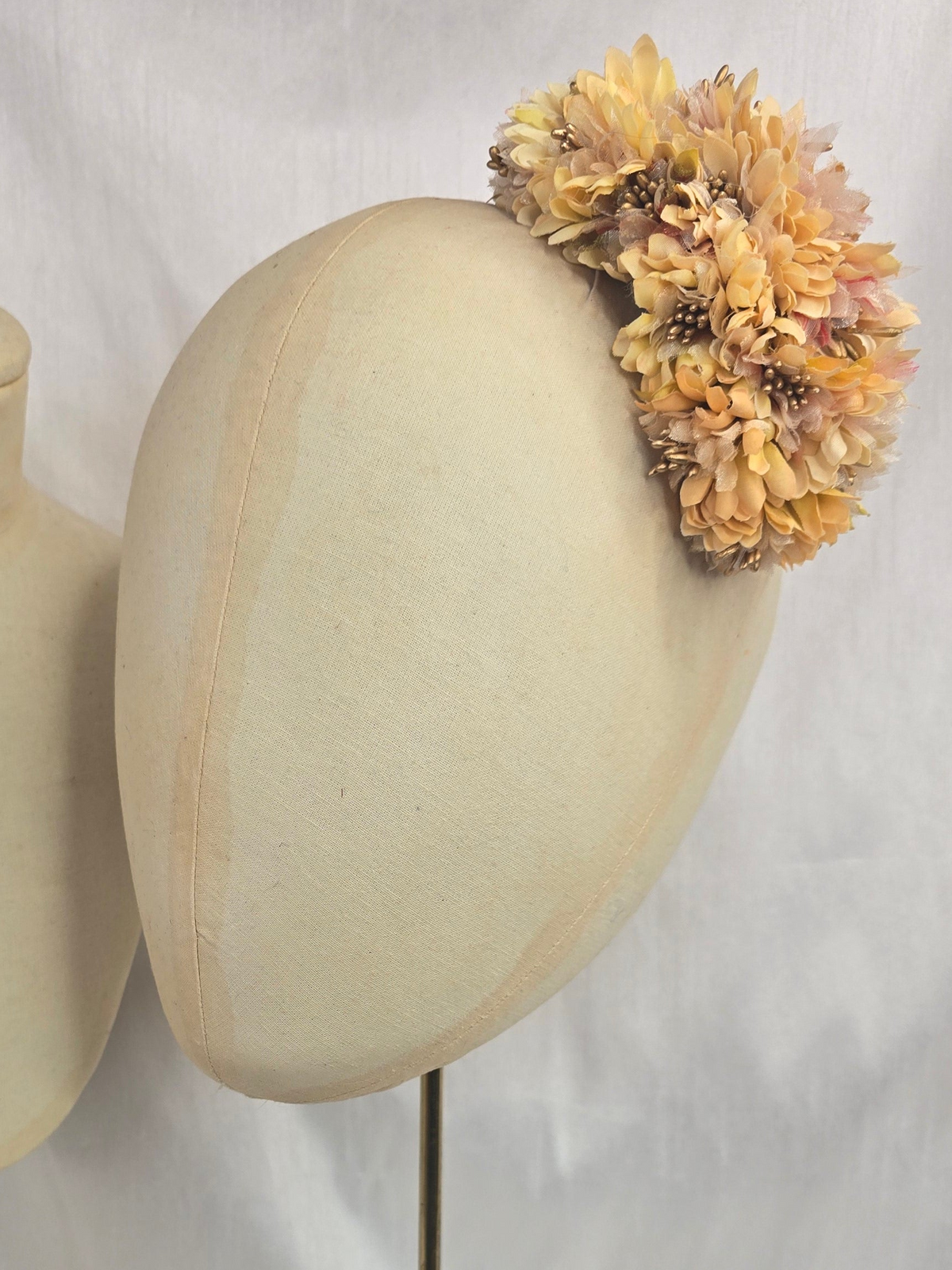 Autumn yellow blossom hair flower/corsage