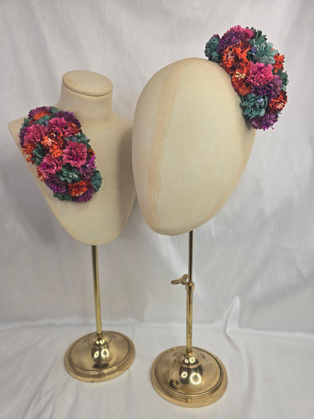 Multi autumn hair flower/corsage