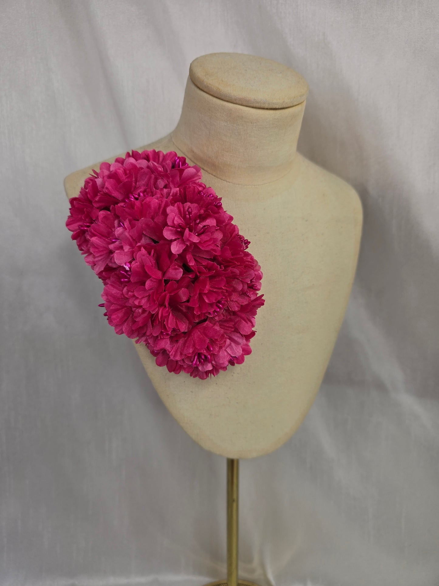 Medium cerise pink blossom hair flower/corsage