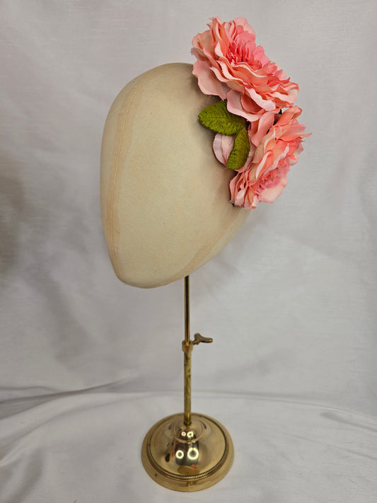 Watermelon rose hair flower/corsage