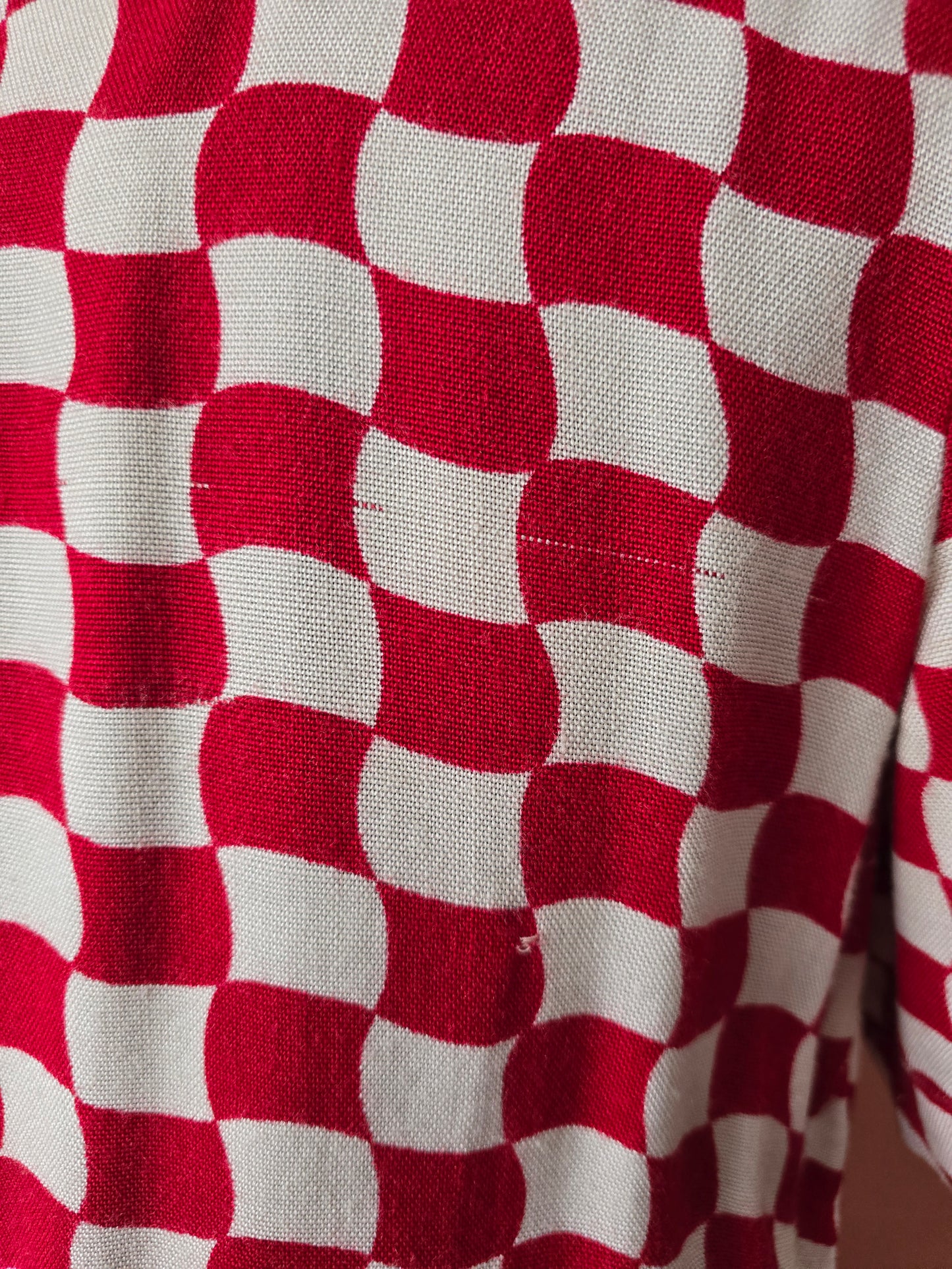 1940s statement check shirt dress size 14/16