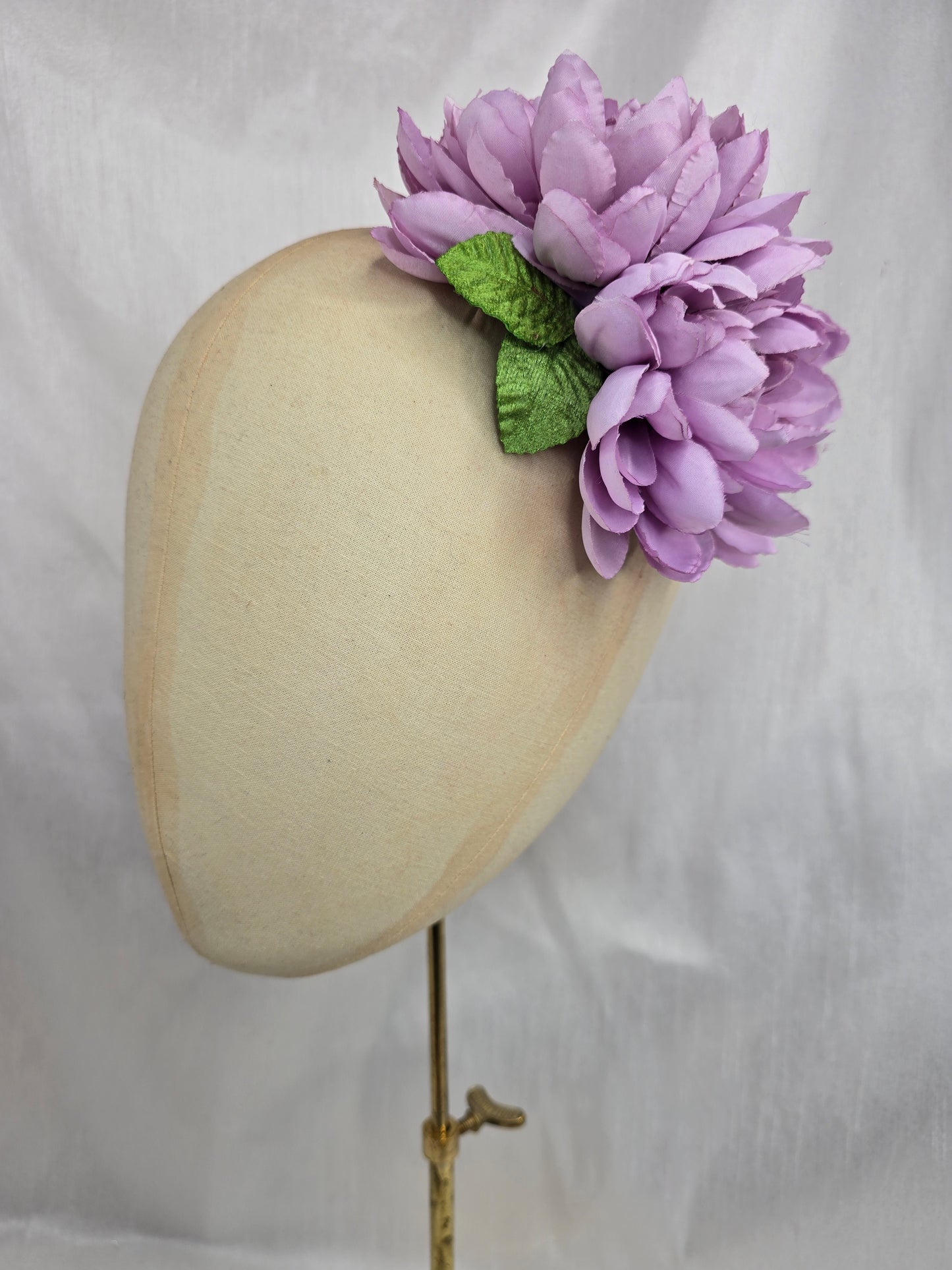 Lilac dahlia hair flower/corsage