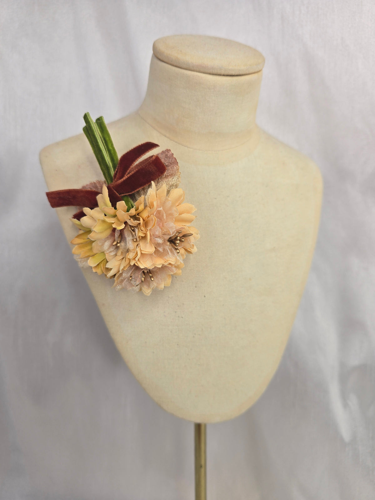 Small Autumn yellow blossom corsage