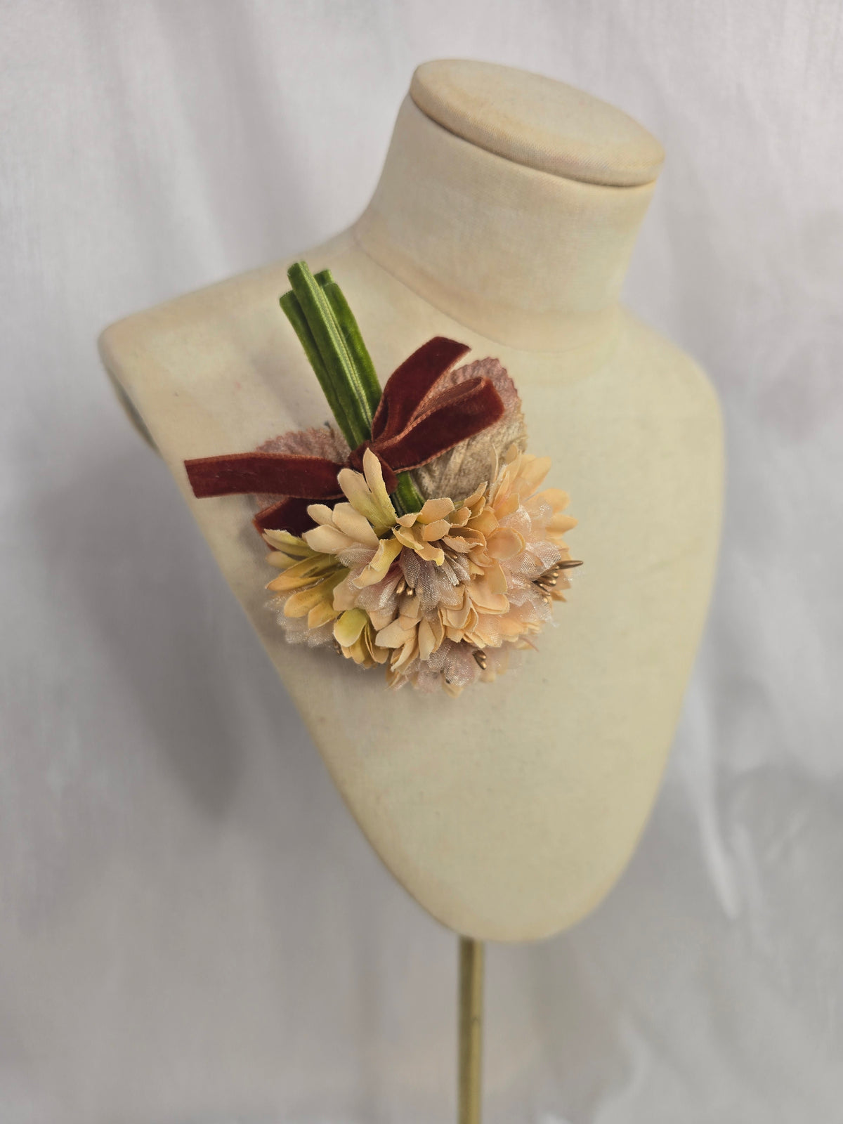 Small Autumn yellow blossom corsage