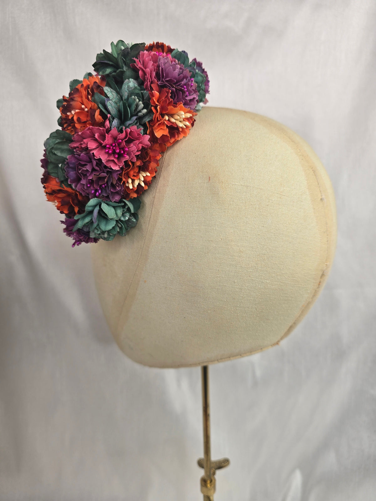 Multi autumn hair flower/corsage