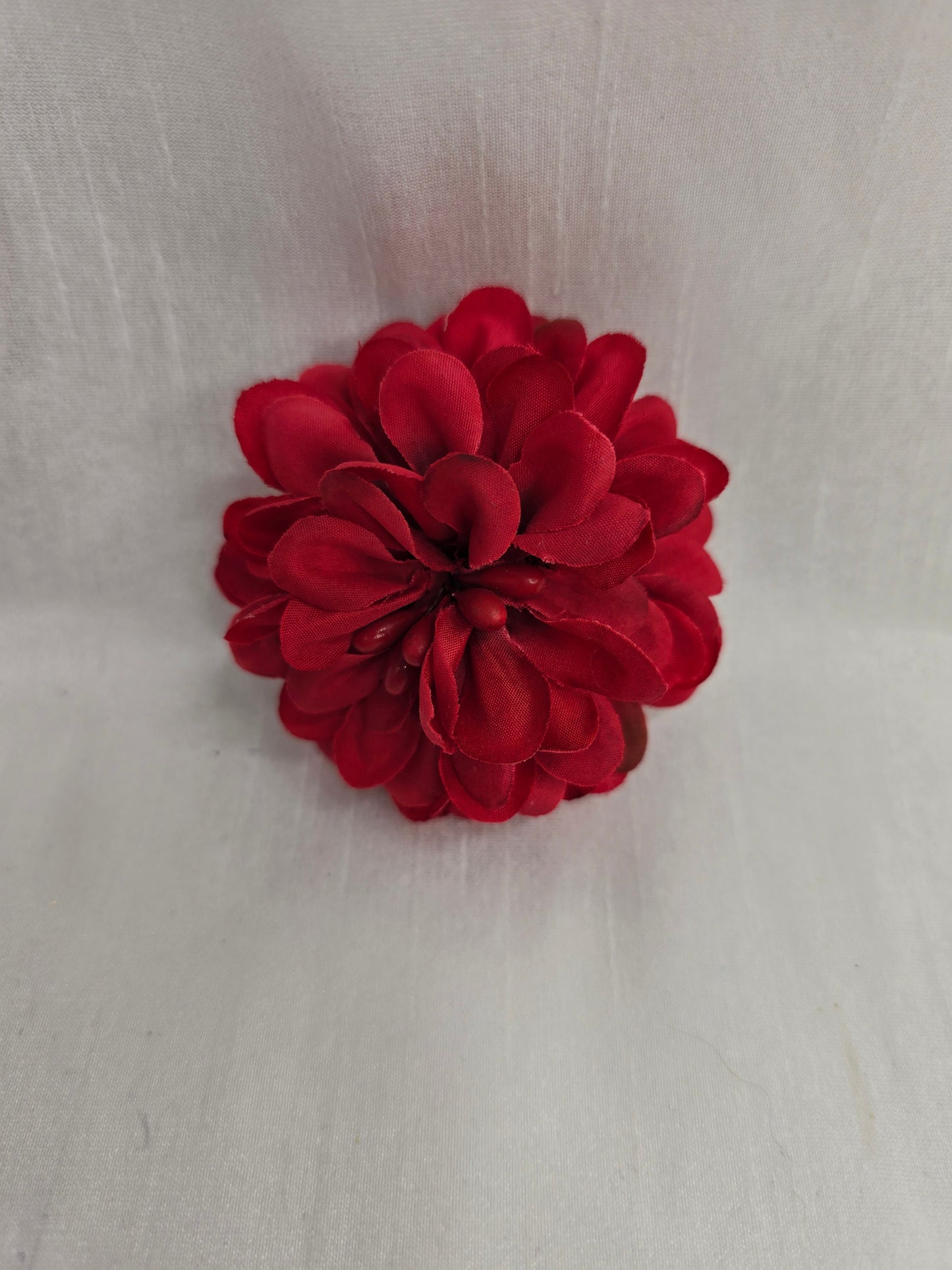 Set of 5 mix & match hair flowers/corsages - red, white and blue