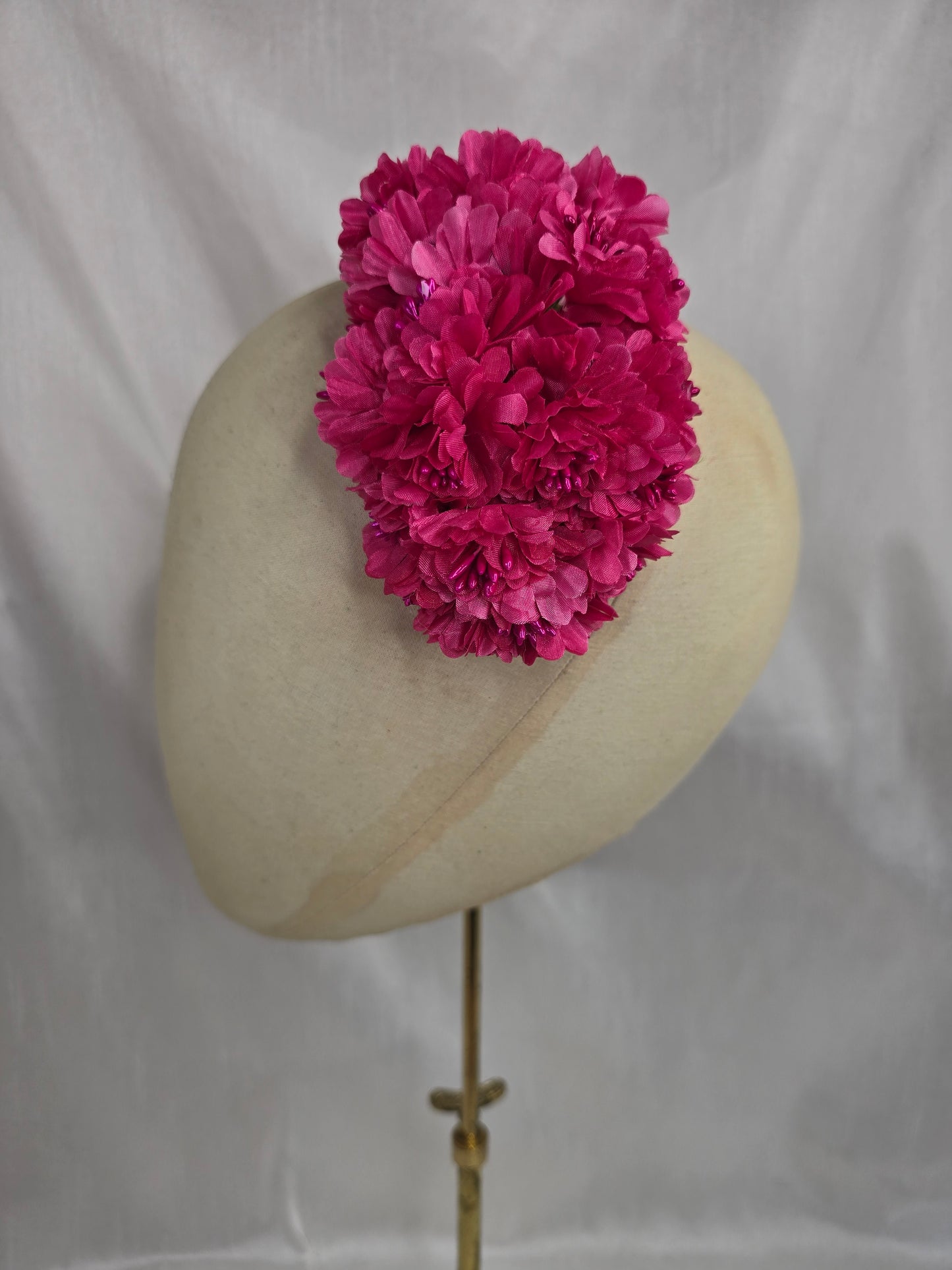 Medium cerise pink blossom hair flower/corsage