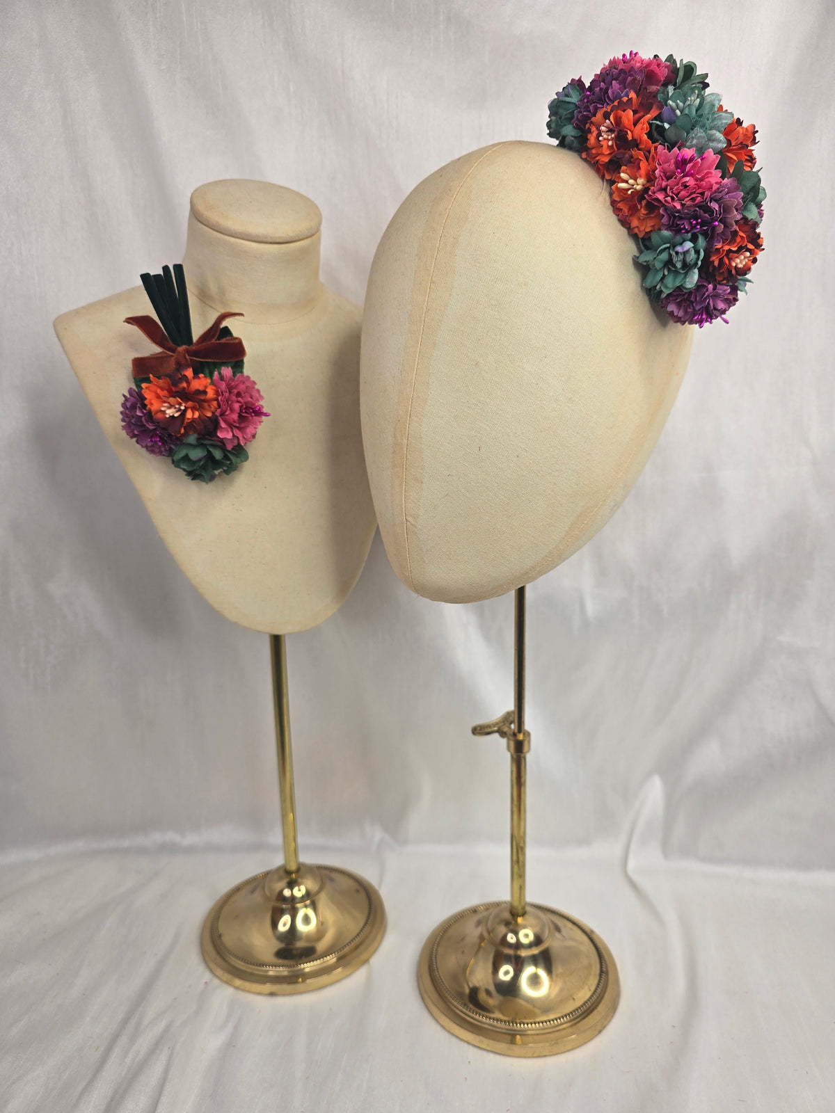 Multi autumn blossom corsage