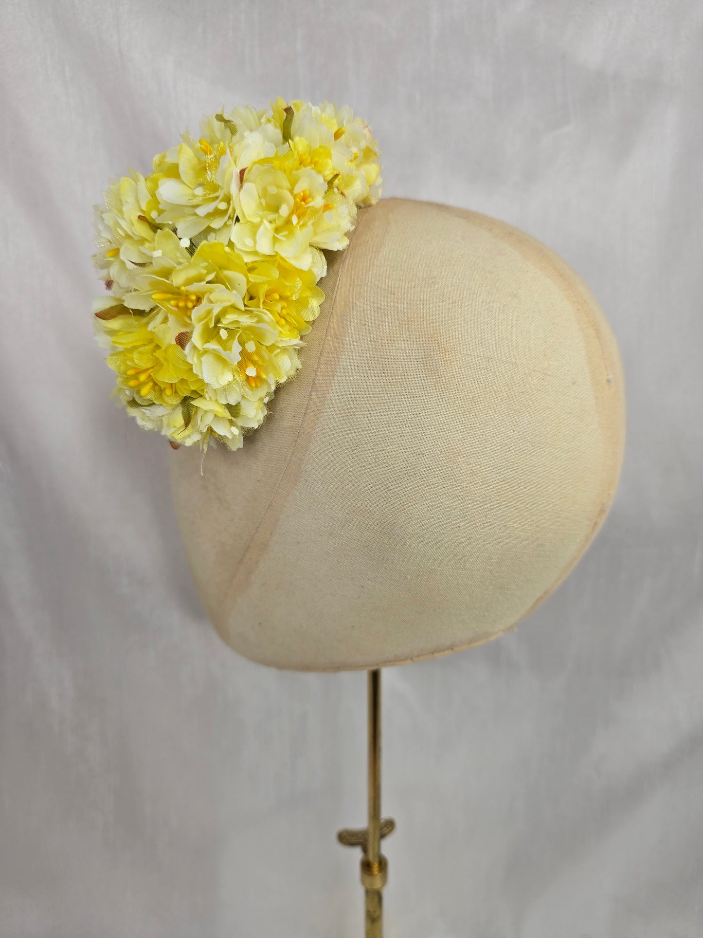 Medium yellow hair flower/corsage