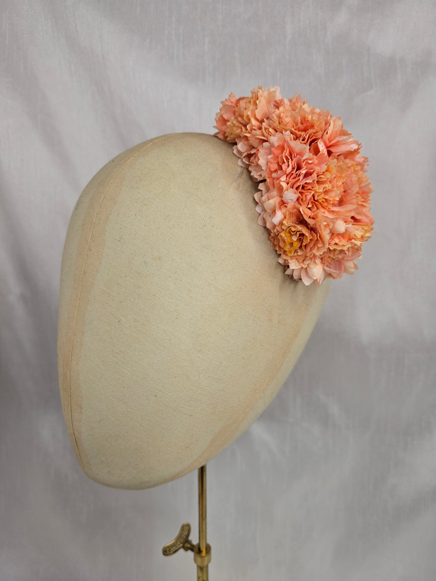 Medium peach hair flower/corsage