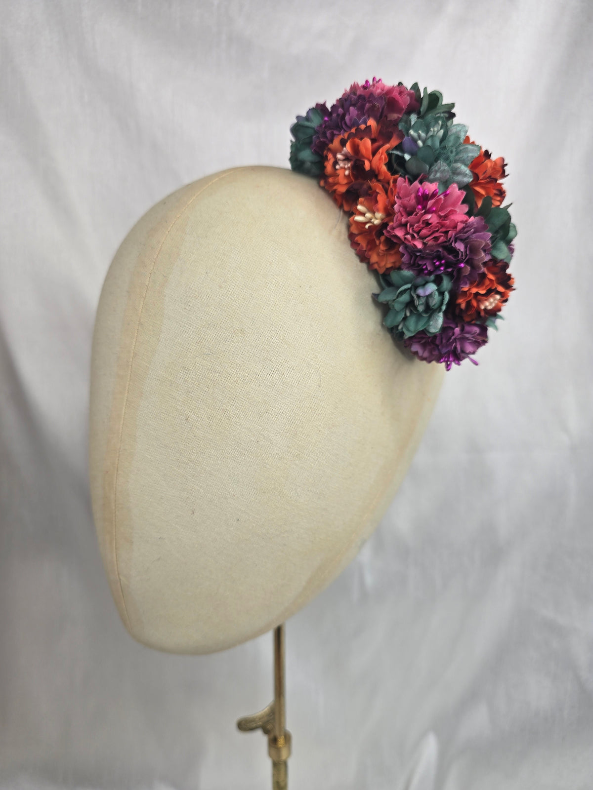 Multi autumn hair flower/corsage
