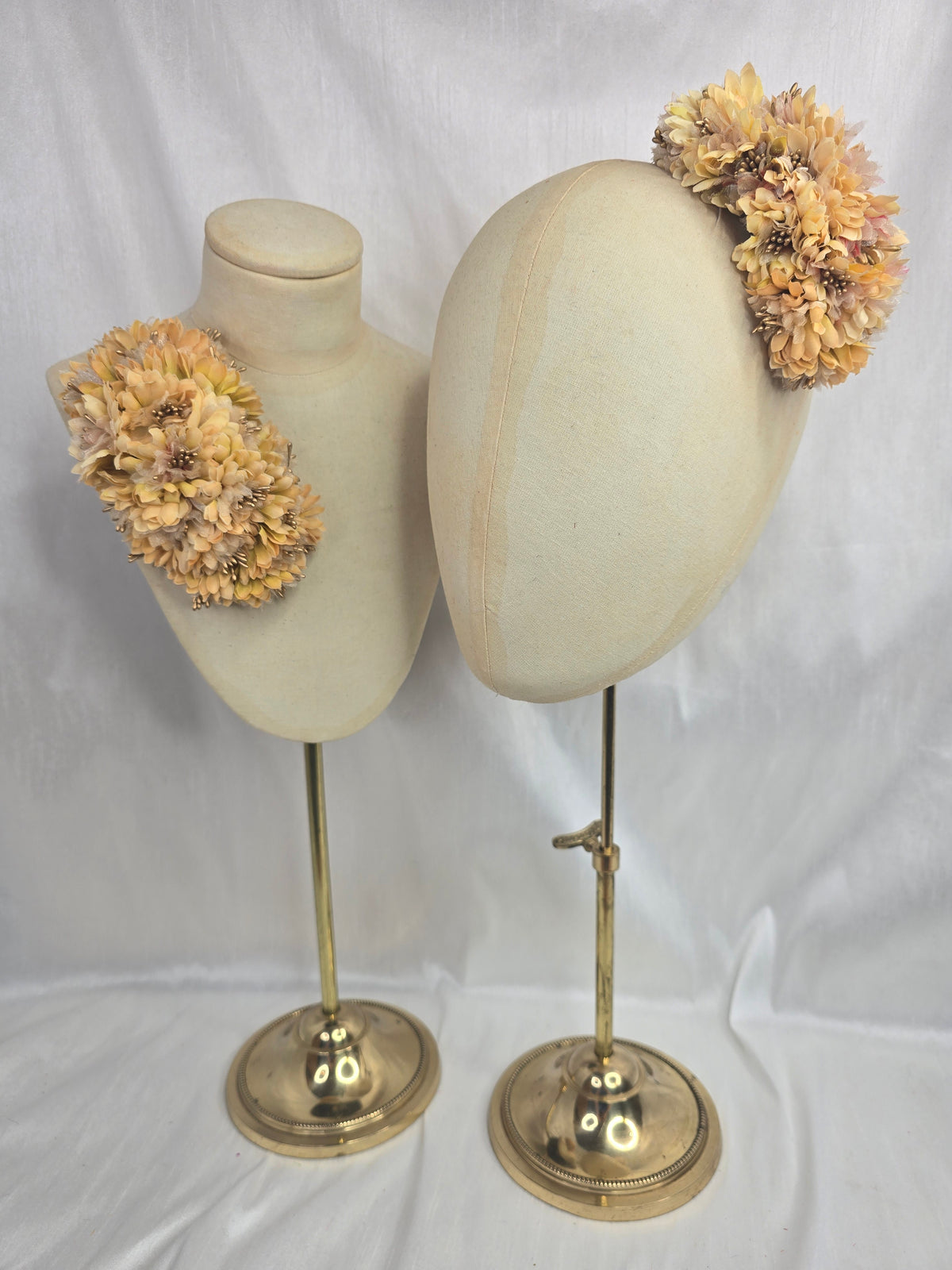 Autumn yellow blossom hair flower/corsage