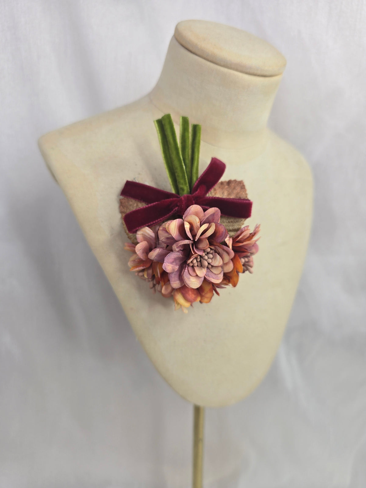 Autumn orange blossom corsage