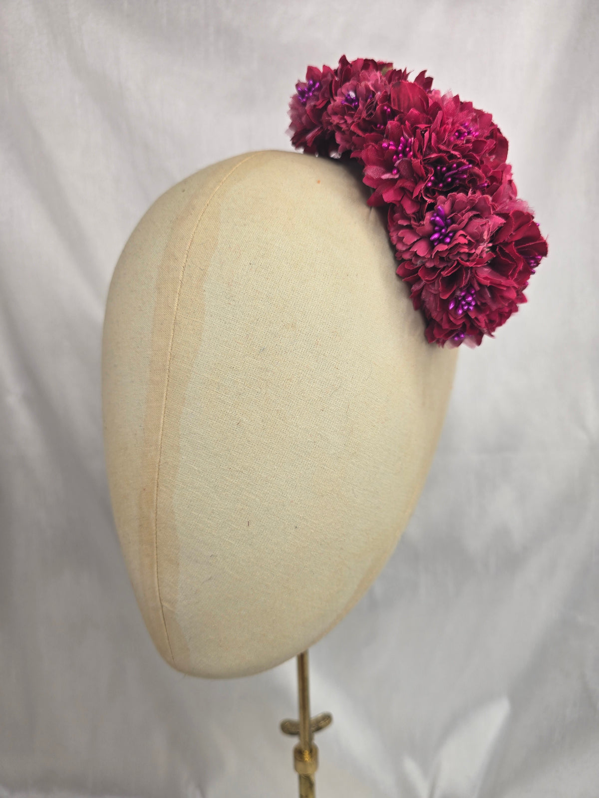 Autumn pink blossom hair flower/corsage