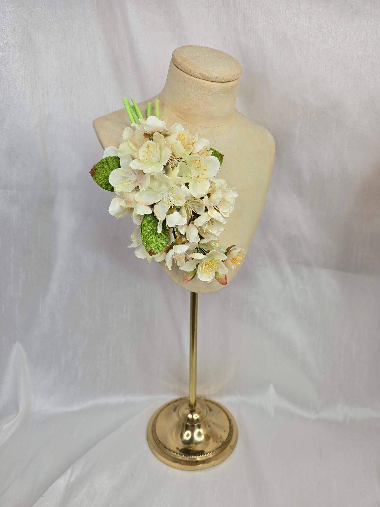 Large cream cherry blossom corsage
