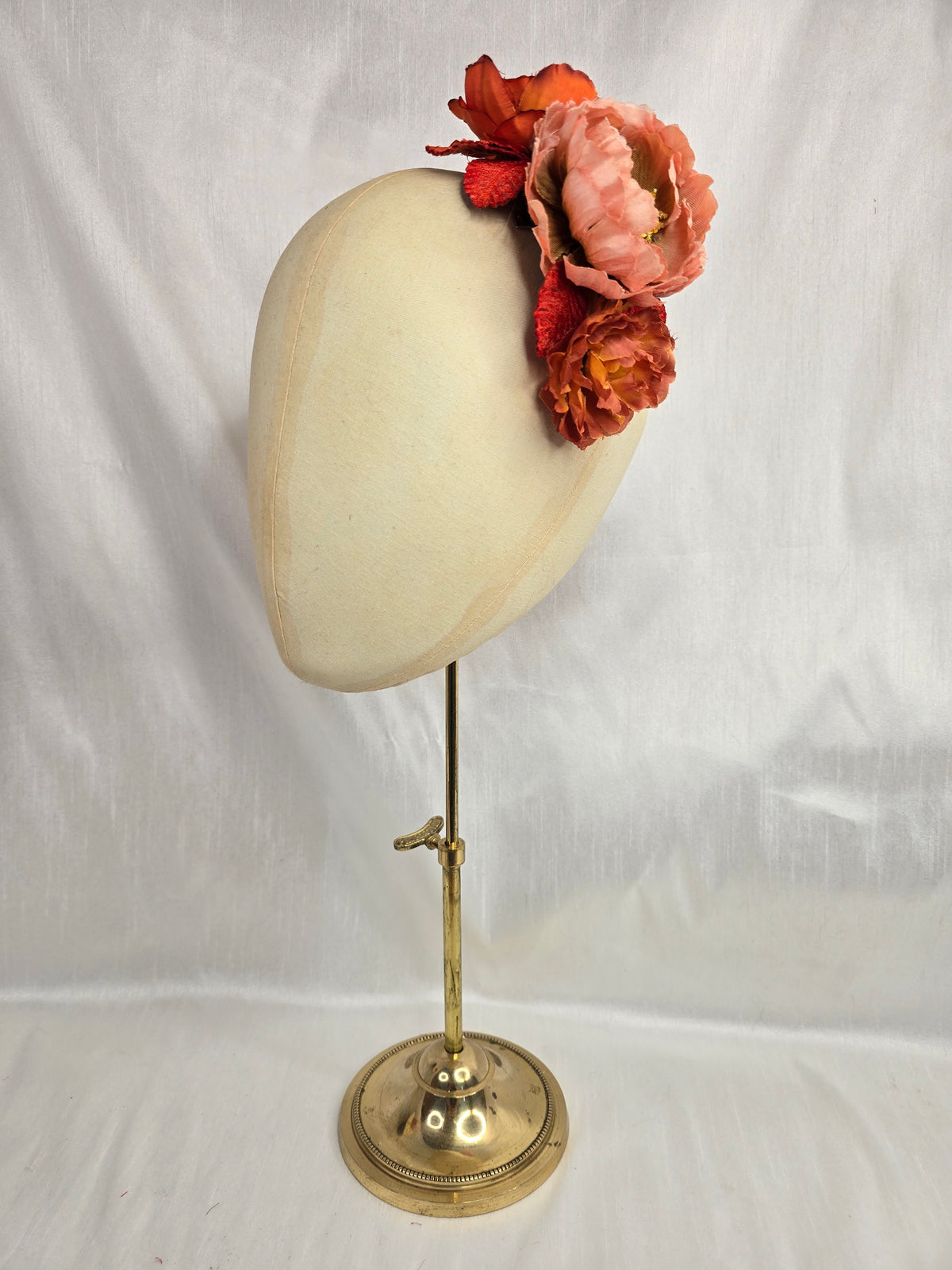 Autumn orange hair flower/corsage