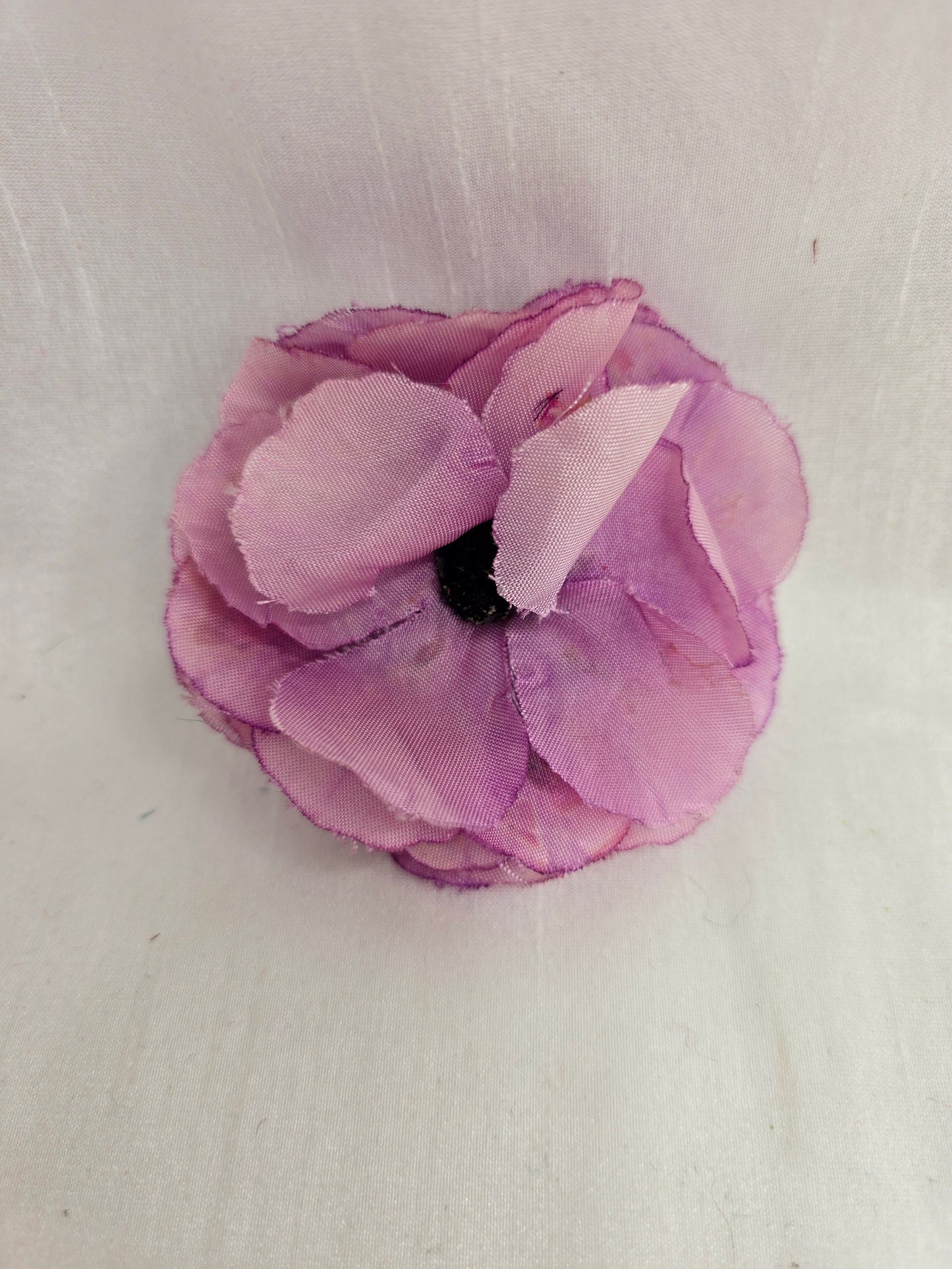 Set of 5 mix & match true vintage hair flowers/corsages - pinks and purple