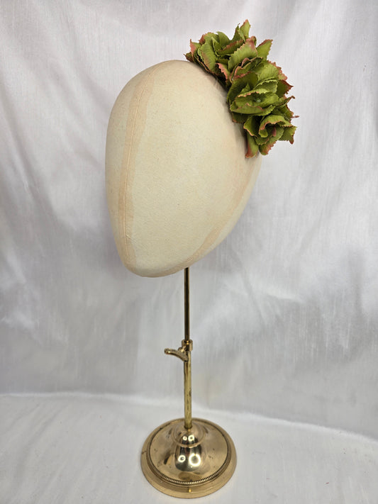 Avocado green hydrangea hair flower/corsage