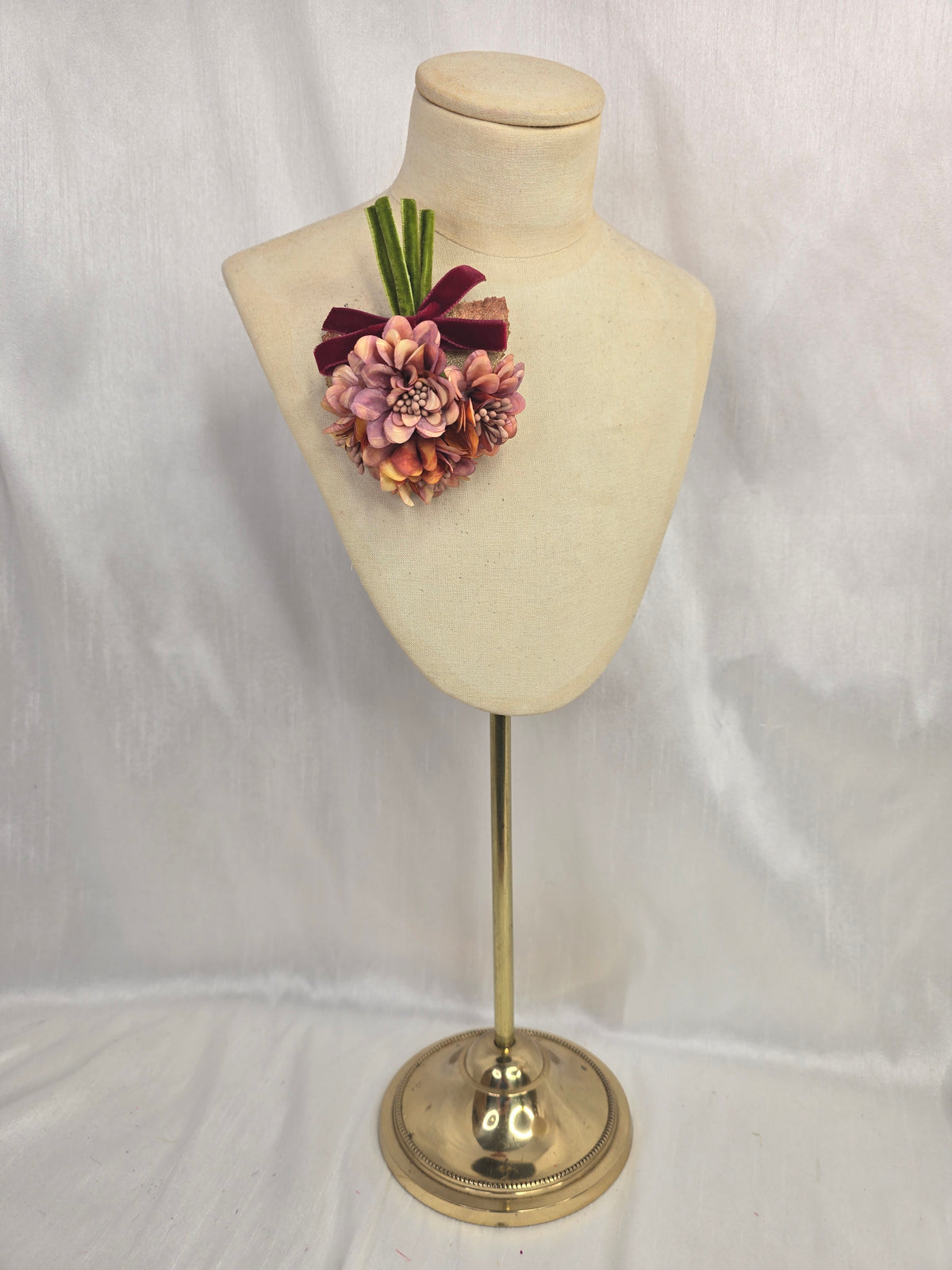 Autumn orange blossom corsage