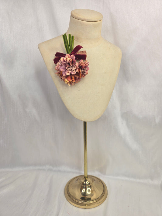 Autumn orange blossom corsage