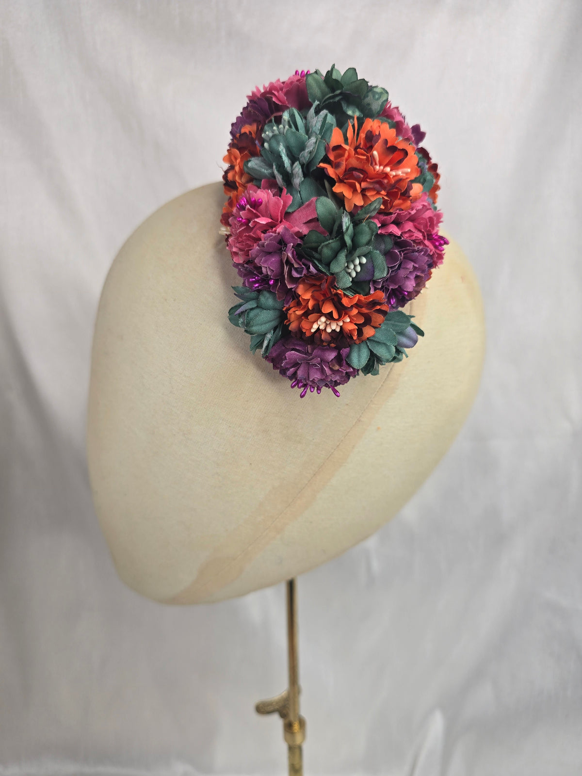 Multi autumn hair flower/corsage