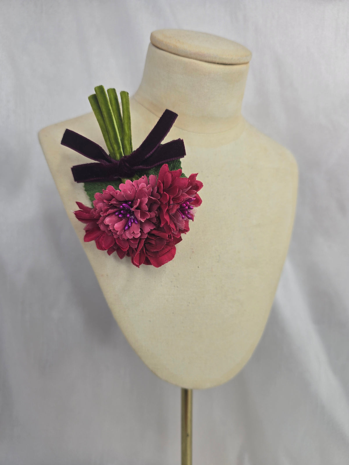 Small autumn pink blossom corsage