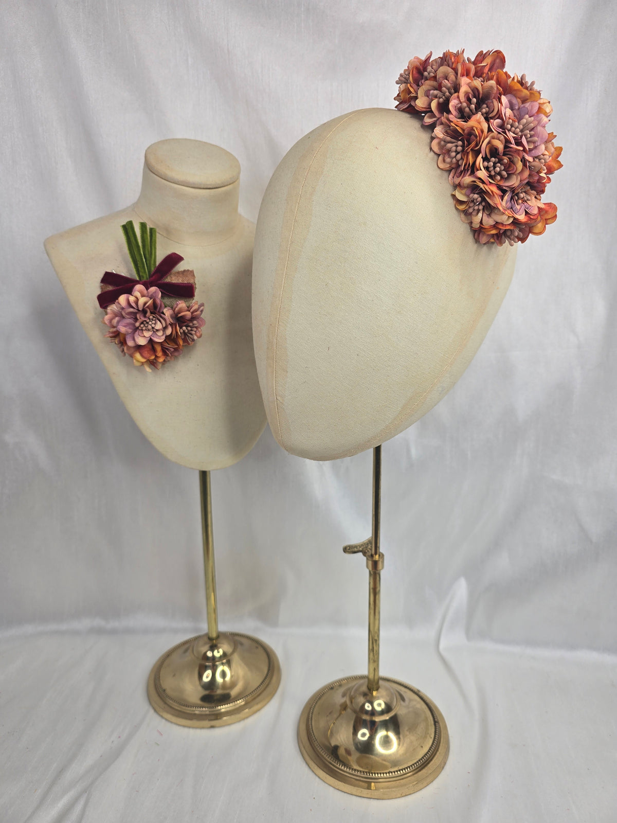 Autumn orange blossom corsage
