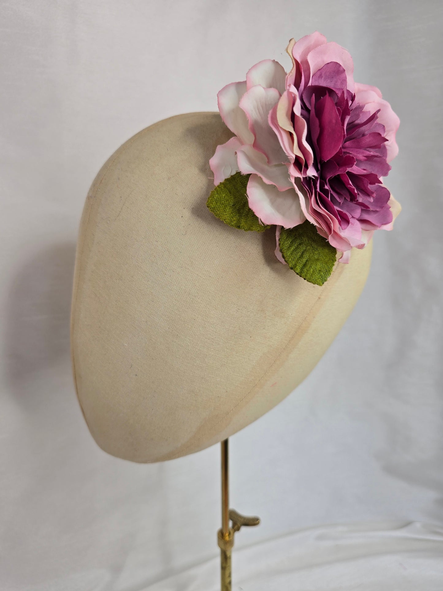 Purple rose hair flower/corsage